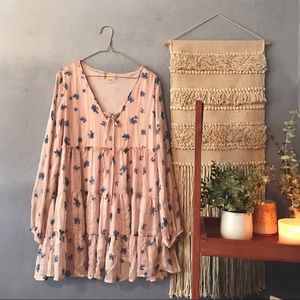 Altar’d State Long Sleeve Tiered Mini Dress